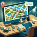 Alt text: "معرض لواجهة تطبيق Find My Device مع خريطة تظهر موقع جهاز مفقود، يوضح كيف تساعد أدوات Find My Device في استعادة الأجهزة المفقودة."