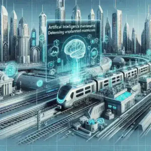 "صورة لعمليات صيانة السكك الحديدية في دبي باستخدام الذكاء الاصطناعي، تهدف إلى تقليل الأعطال غير المخطط لها وتعزيز كفاءة نظام النقل"