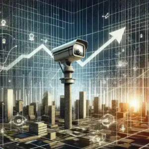 "كاميرات ذكاء اصطناعي متطورة لتحليل البيانات الأمنية في سوق حلول التحليل المرئي للأمن العام."