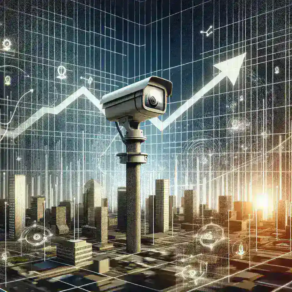 "كاميرات ذكاء اصطناعي متطورة لتحليل البيانات الأمنية في سوق حلول التحليل المرئي للأمن العام."
