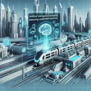 "صورة لعمليات صيانة السكك الحديدية في دبي باستخدام الذكاء الاصطناعي، تهدف إلى تقليل الأعطال غير المخطط لها وتعزيز كفاءة نظام النقل"