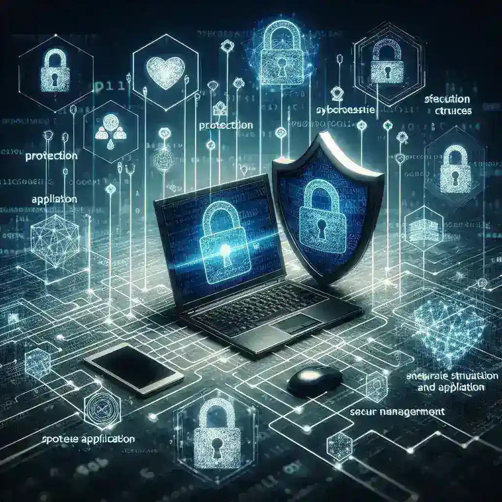 Alt text: "صورة توضيحية لواجهة برمجة التطبيقات (API) مع شروحات للأمان وإدارة الواجهات الداخلية، في إطار دليل شامل لحماية التطبيقات."