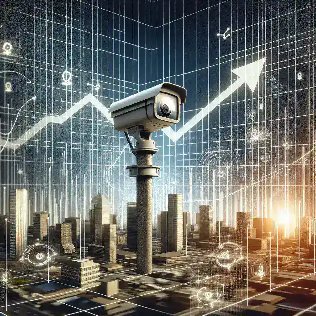 "كاميرات ذكاء اصطناعي متطورة لتحليل البيانات الأمنية في سوق حلول التحليل المرئي للأمن العام."